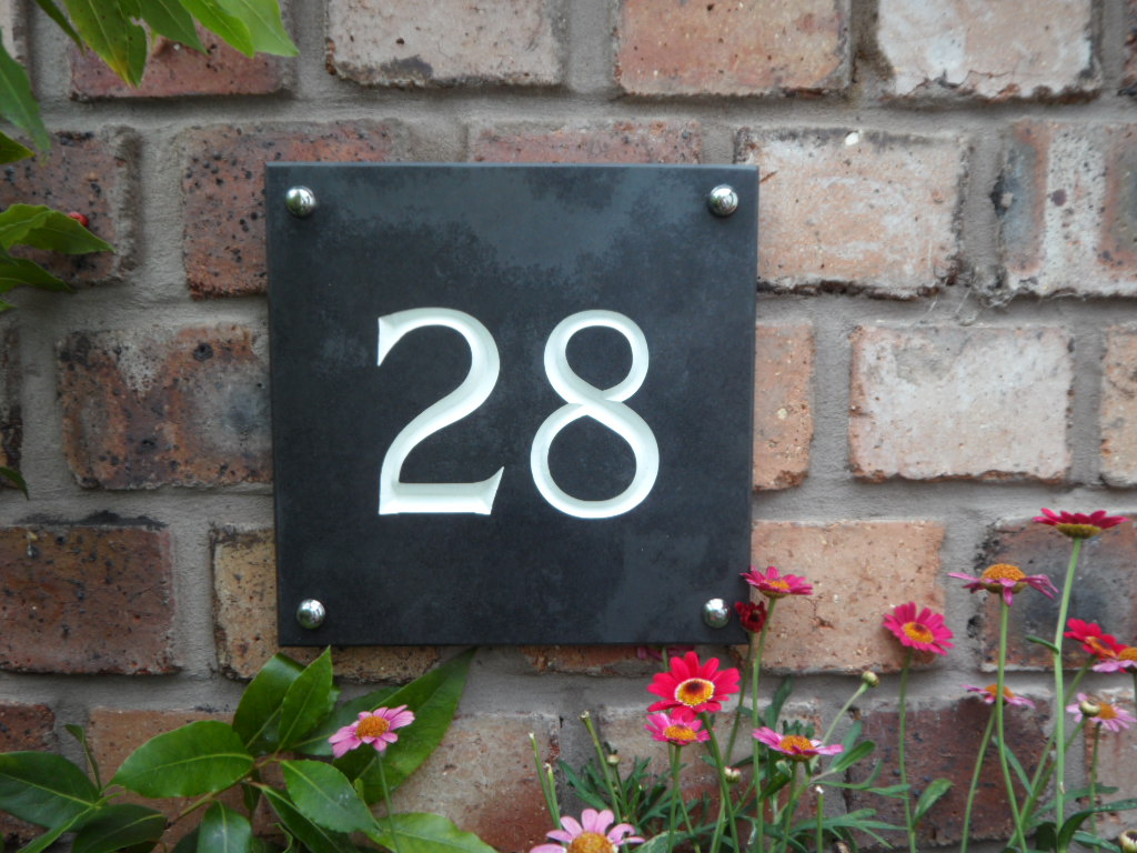 house number plaque