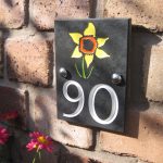 house number plaque modern